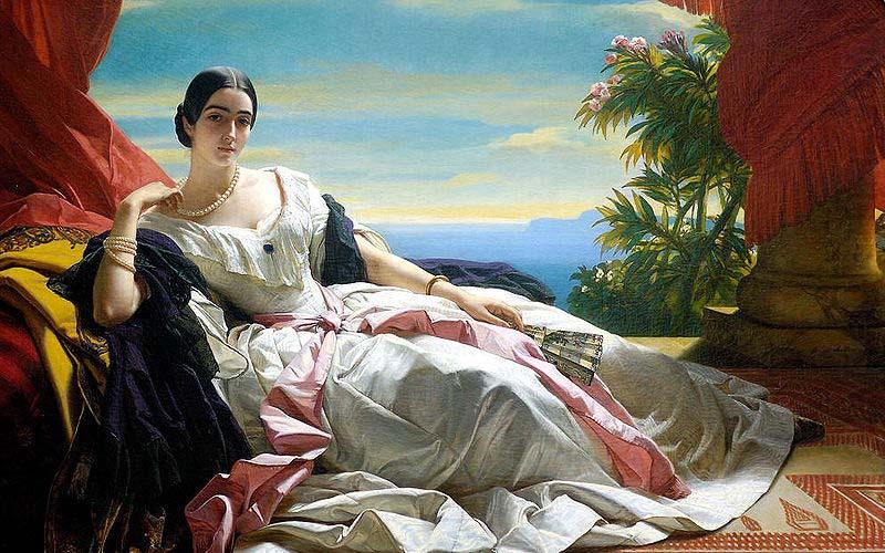 Franz Xaver Winterhalter Portrait of Leonilla, Princess of Sayn-Wittgenstein-Sayn